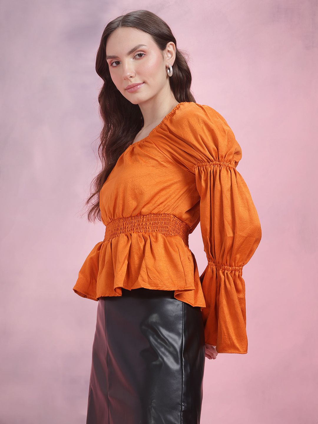DressBerry Puff Sleeve Smocked Top