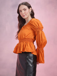 DressBerry Puff Sleeve Smocked Top