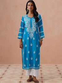 House of Chikankari Women Embroidered Chikankari Kurta