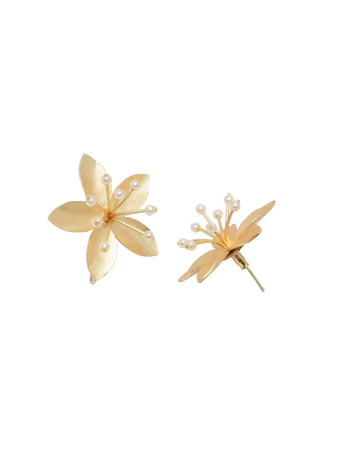 Anouk Gold-Plated Floral Shaped Studs
