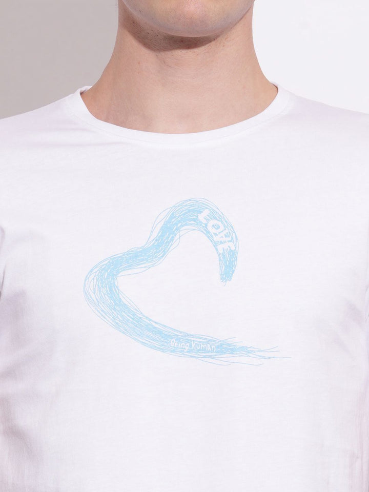 Being Human Men Graphic Printed Round Neck Cotton Slim Fit T-shirt