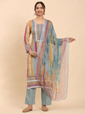 Mamicha Striped Cotton Straight Kurta