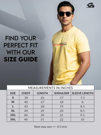 ADRO Men Yellow Tshirts