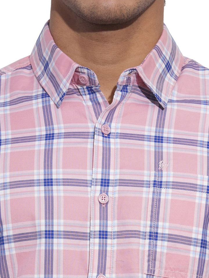 Being Human Men Classic Opaque Checked Casual Shirt