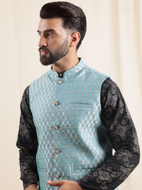 Anouk Men Ethnic Motifs Printed Kurta with Pyjamas & Nehru Jacket