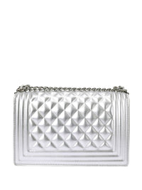 Lino Perros Structured Sling Bag with Quilted Detail