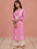 House of Chikankari Women Ethnic Motifs Embroidered Chikankari Kurta