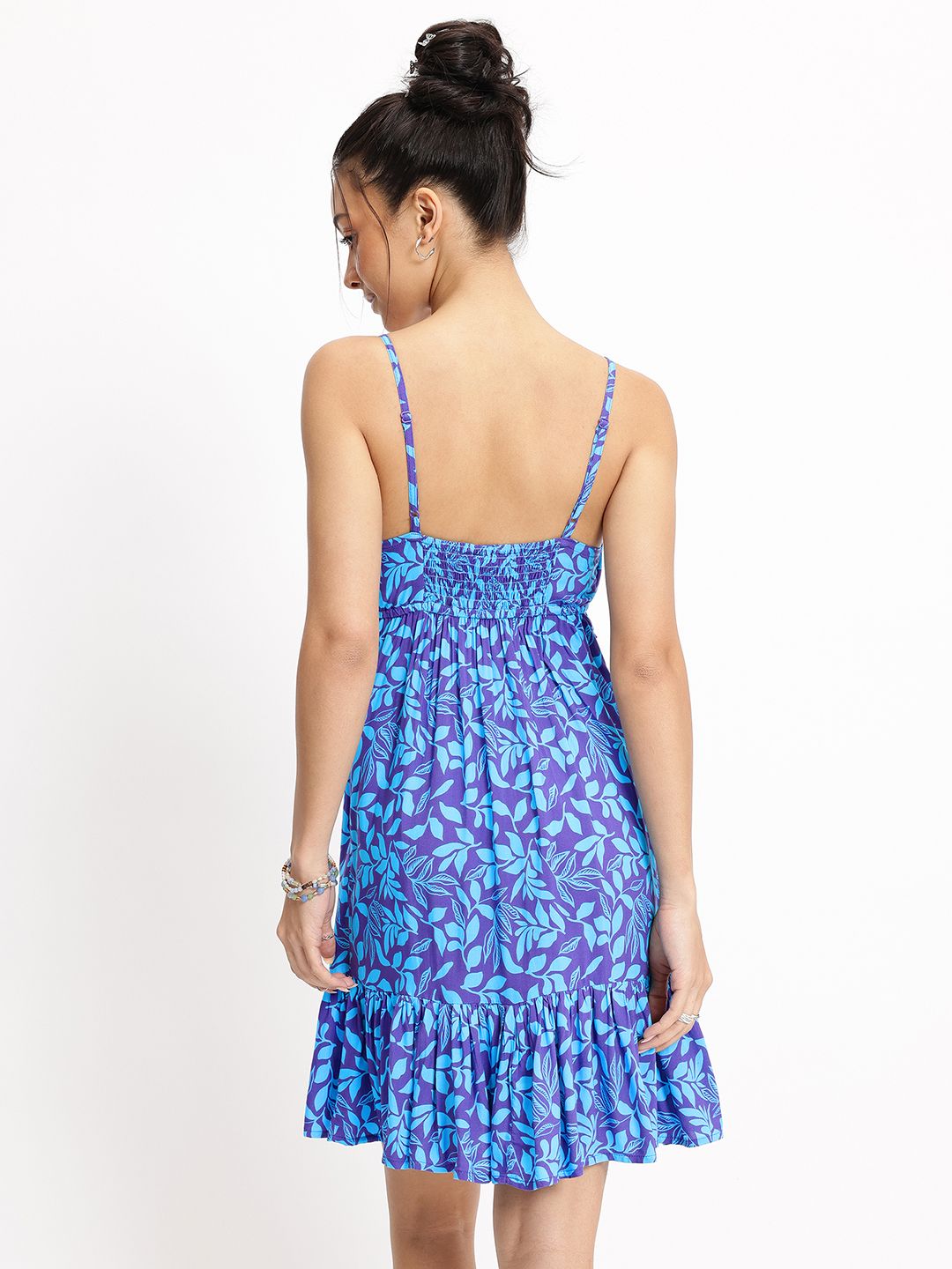 DressBerry Flounce Whirl Ruffles Empire Midi Dress