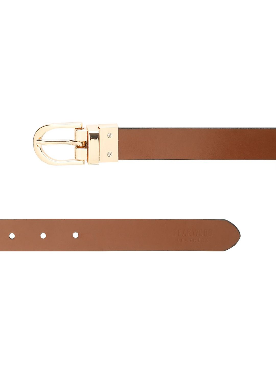 Teakwood Leathers Women Solid Tang Leather Belt