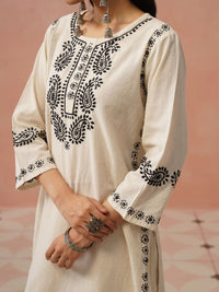 House of Chikankari Women Paisley Printed Kurta