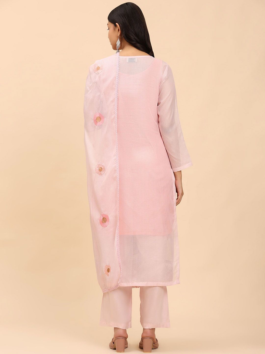Mamicha Women Floral Regular Pure Cotton Kurta with Palazzos & With Dupatta