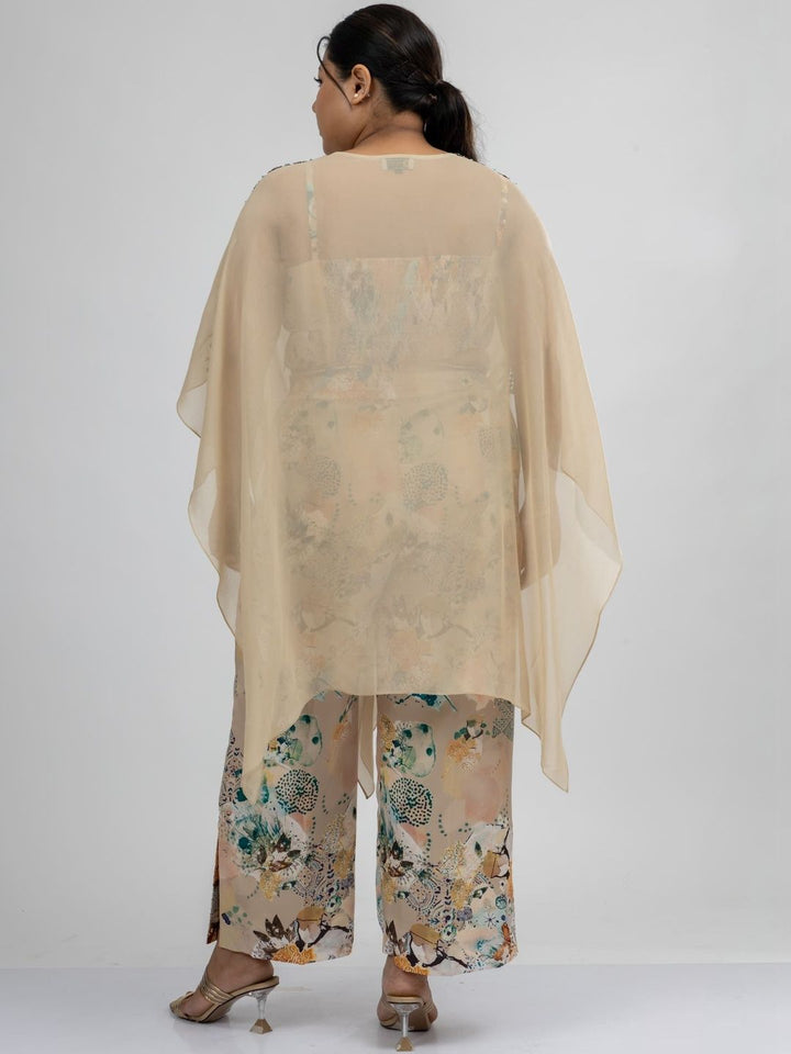 Mamicha Printed Shoulder Straps Top & Trousers Co-Ords