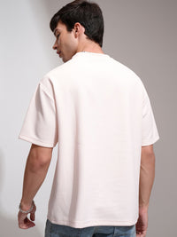 HIGHLANDER Men Self Design Round Neck Relaxed Fit T-shirt