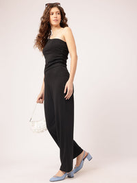 DressBerry Soft Streetwear Ruched One Shoulder Flared Leg Co-Ords