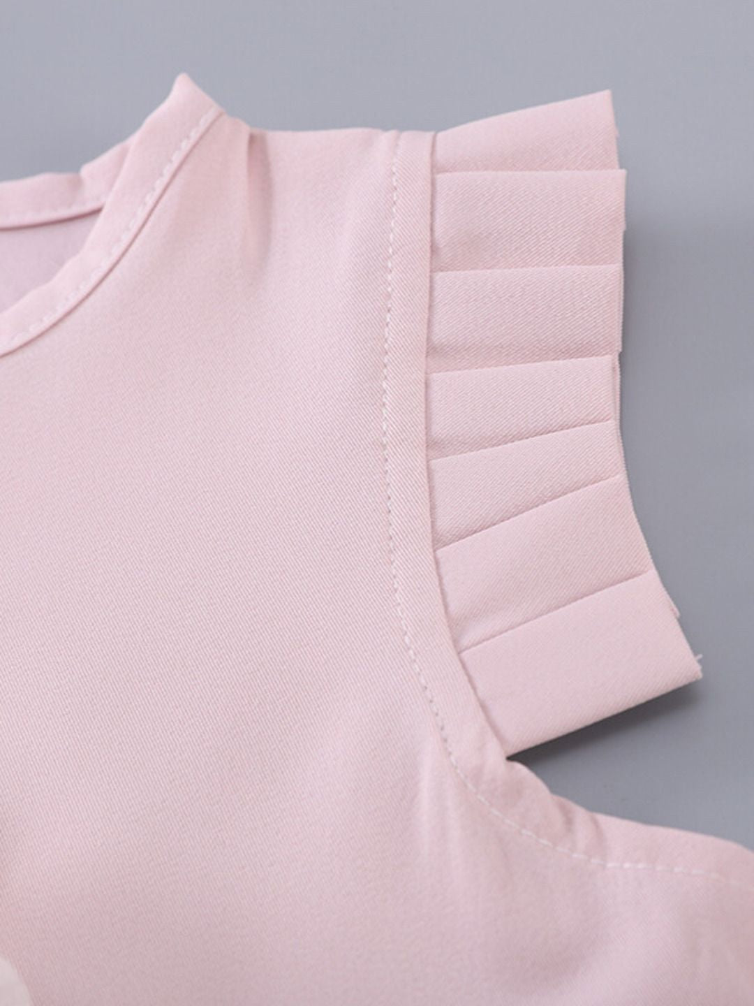 YK Girls Pure Cotton Round Neck Top With Shorts Clothing Set