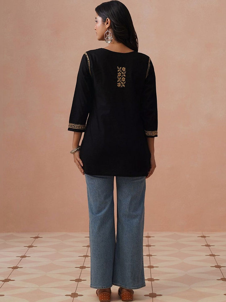 House of Chikankari Women Ethnic Motifs Embroidered Thread Work Kurta