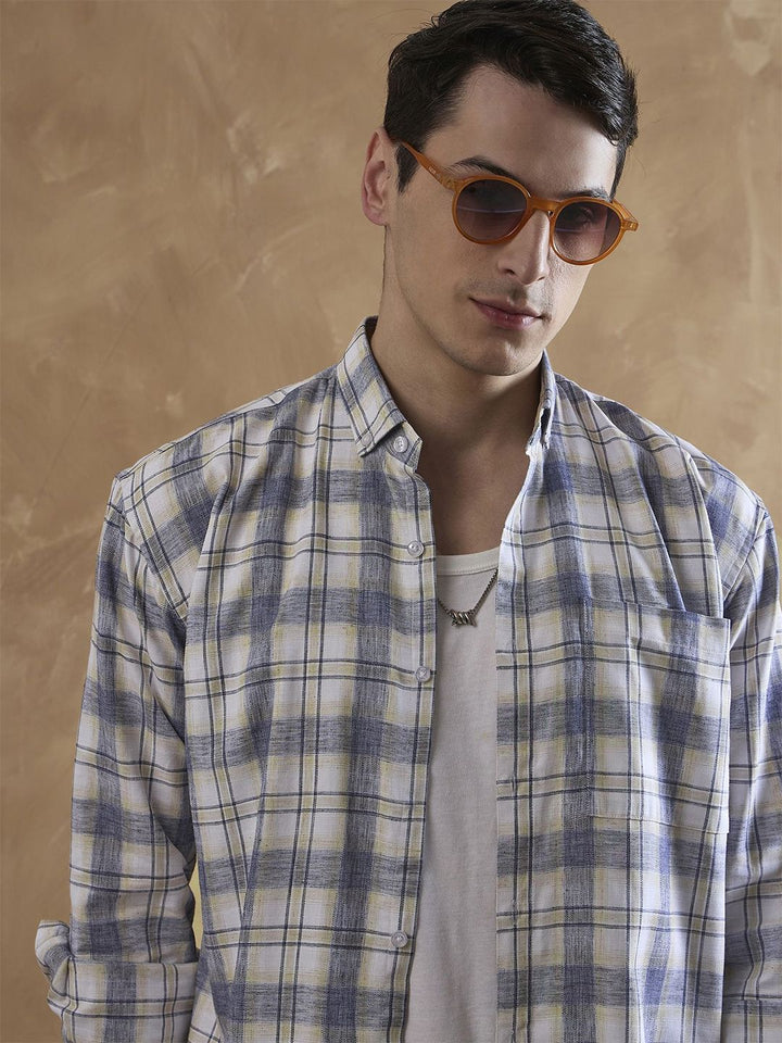 DENNISON Comfort Tartan Checks Casual Shirt