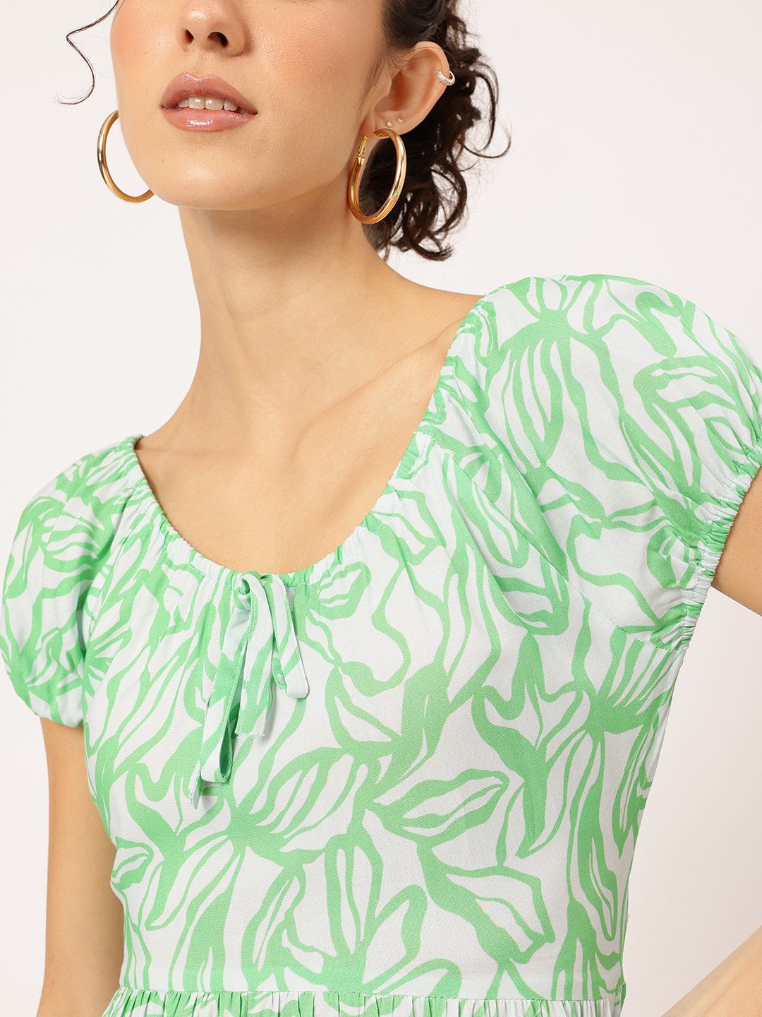 DressBerry Floral Frenzy Smocked Mini Dress