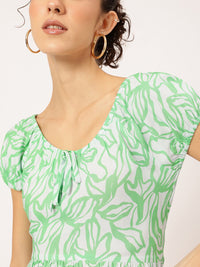 DressBerry Floral Frenzy Smocked Mini Dress