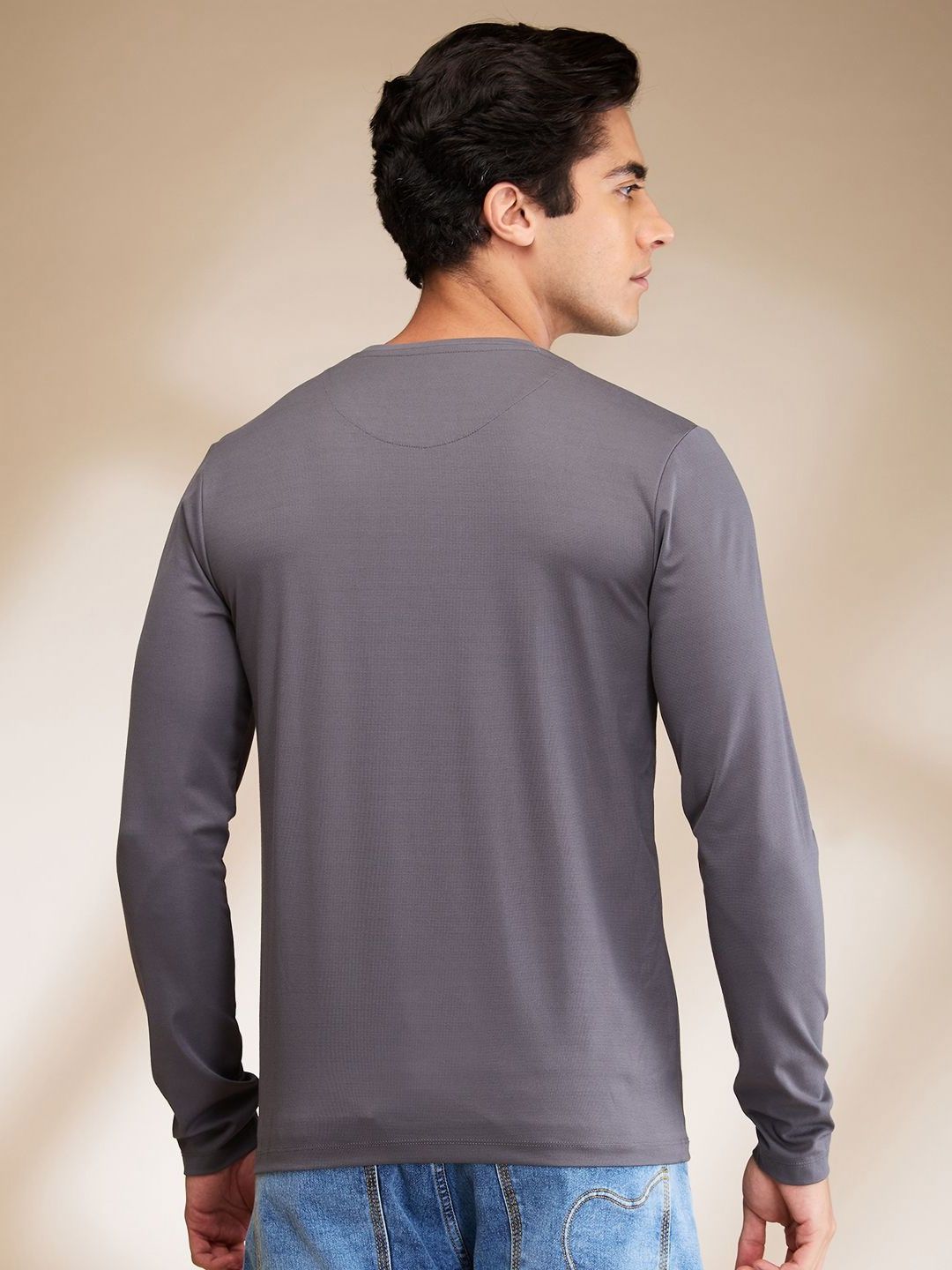 Being Human Men Solid Round Neck Cotton Slim Fit T-shirt