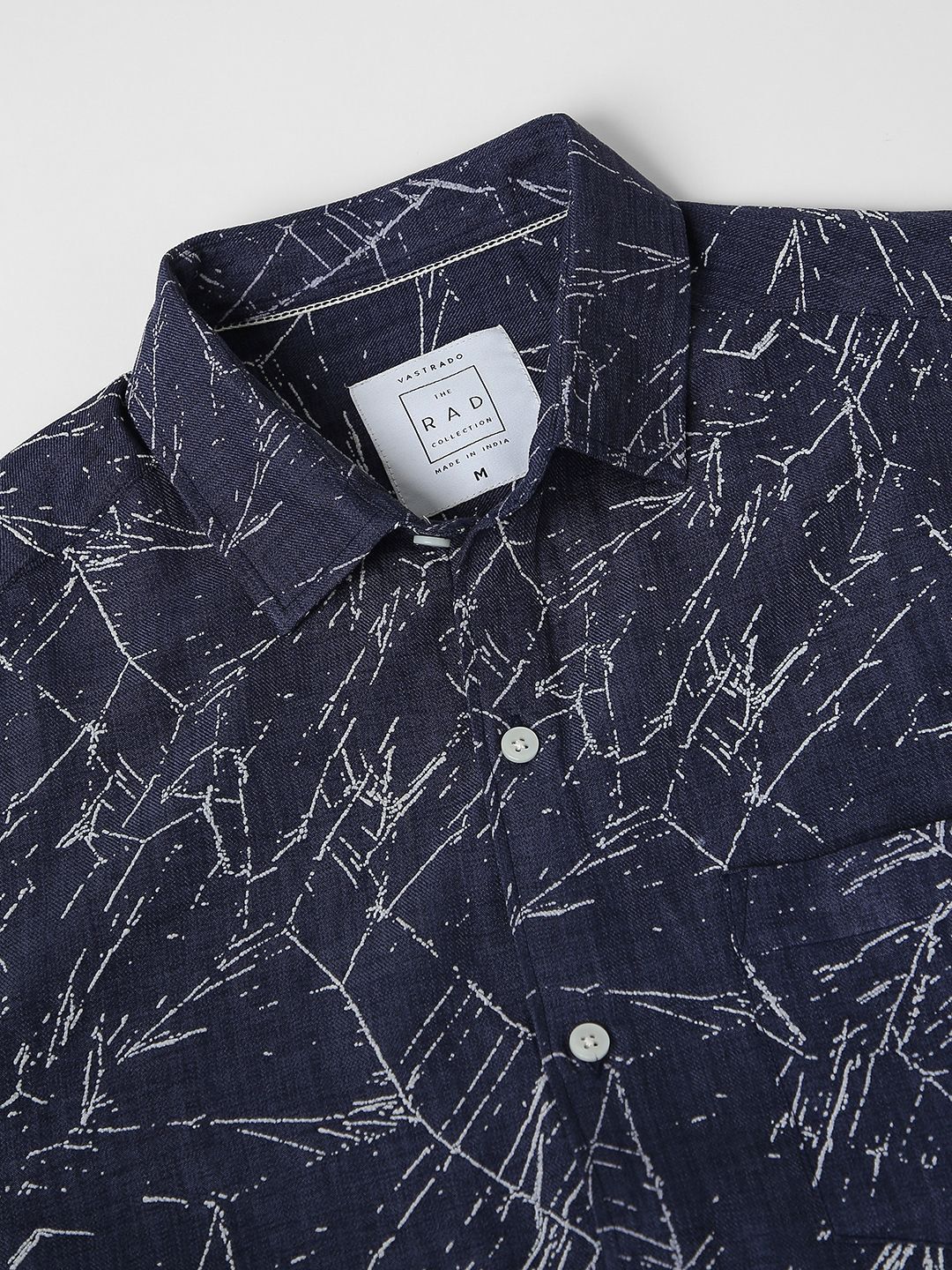 VASTRADO Men Classic Slim Fit Opaque Abstract Printed Casual Shirt