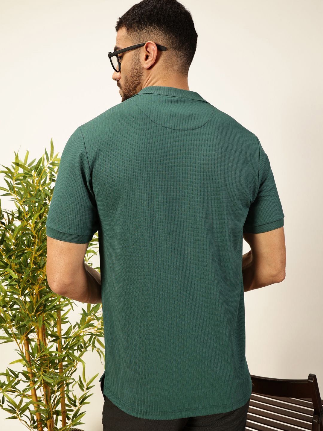 Thomas Scott Men Anti Odour Solid Polo Collar T-shirt