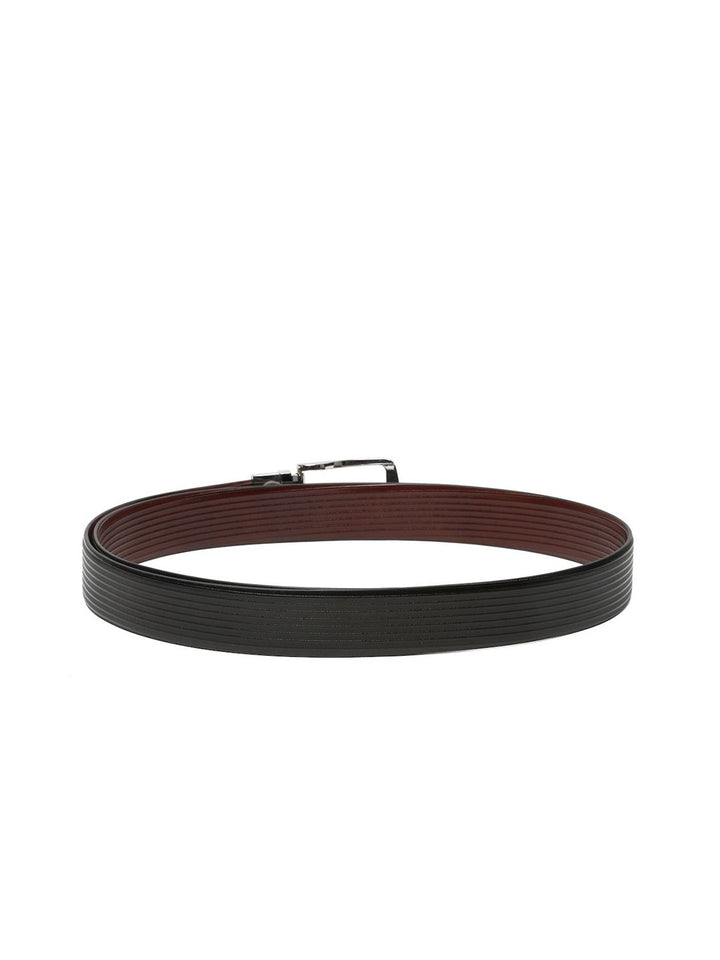 Teakwood Men Leathers Textured Tang Formal Belt