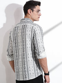 Thomas Scott Men Classic Slim Fit Opaque Casual Shirt