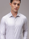 The Indian Garage Co. X Luxe Men Slim Fit Opaque Checked Formal Shirt