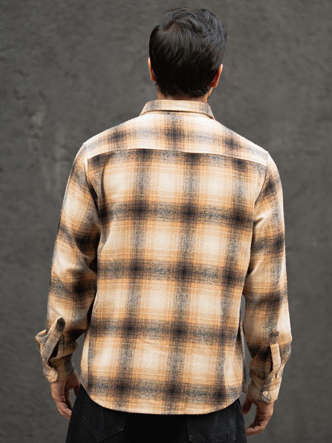 Powerlook Men Opaque Checked Casual Shirt