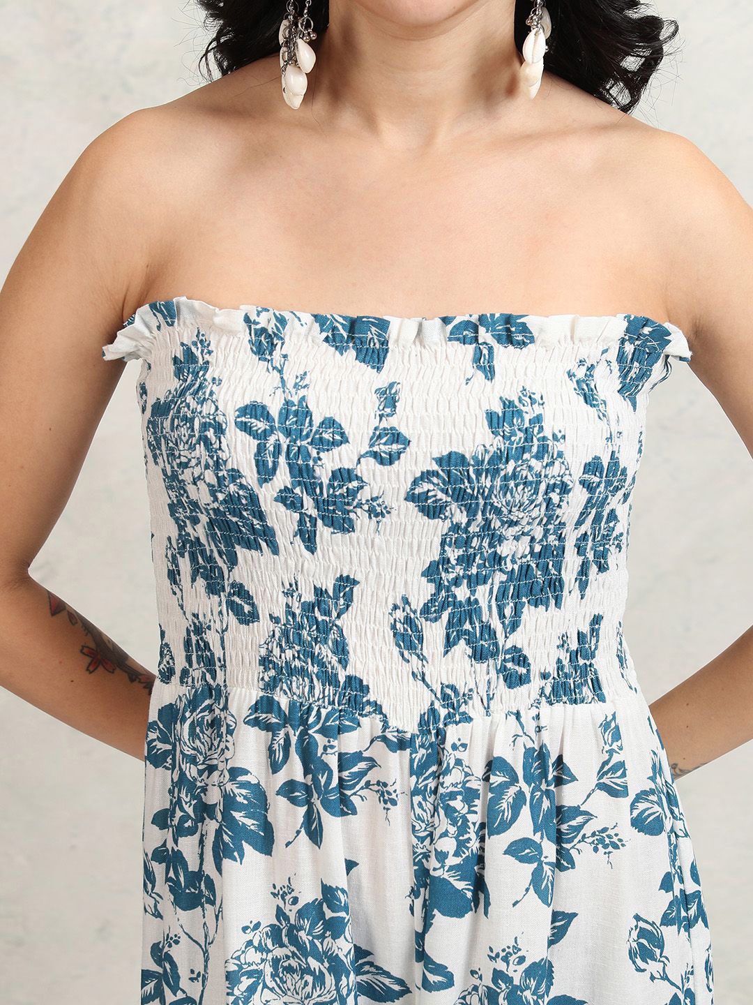 Vishudh Floral Printed Basic Jumpsuit