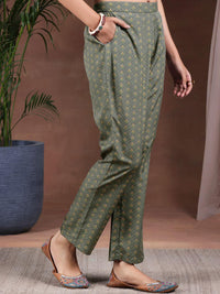 Libas Ethnic Motifs Printed Straight Kurta with Trousers & Dupatta