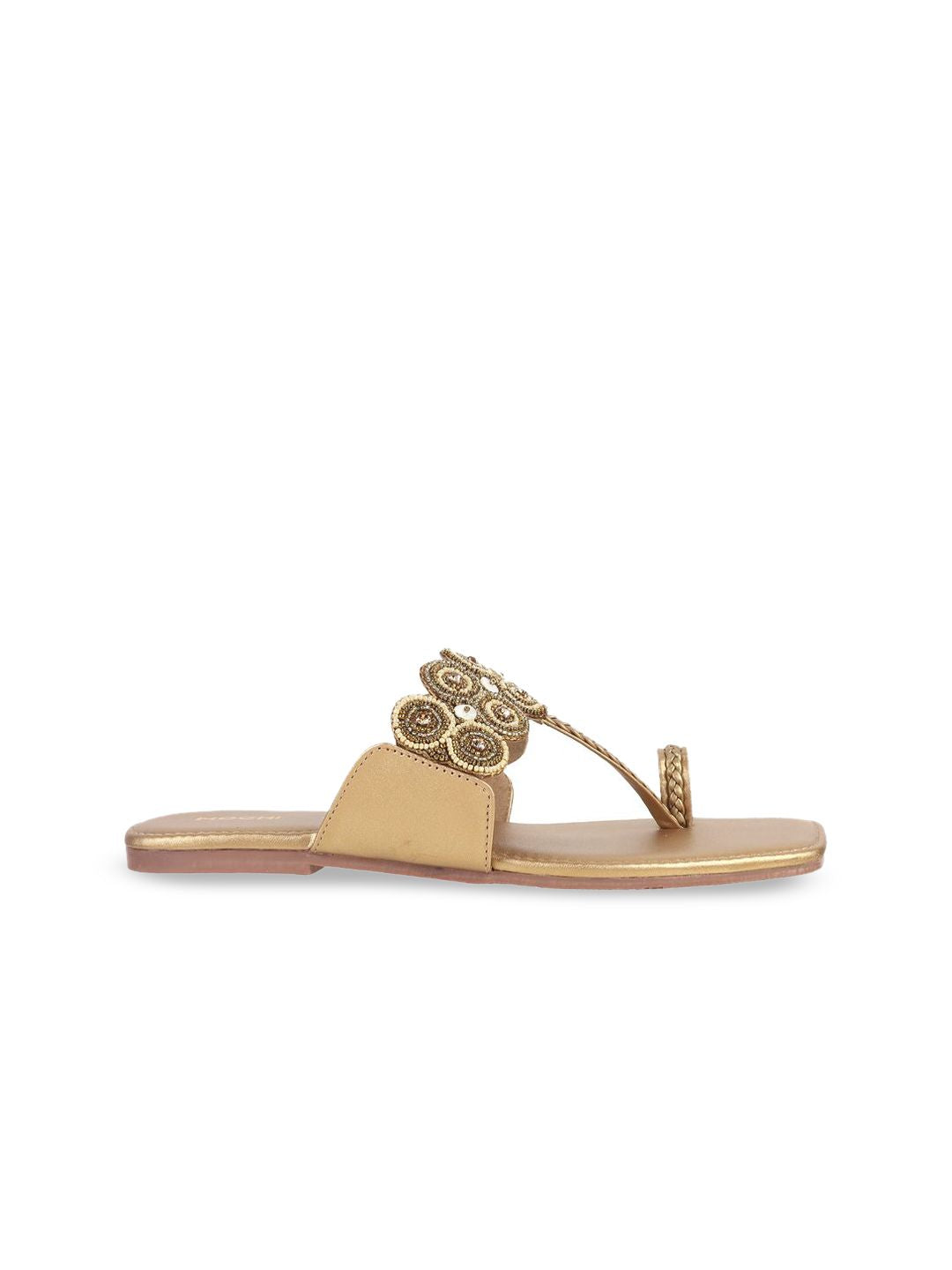 Mochi Women Ethnic One Toe Flats