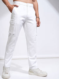 HIGHLANDER Men Comfort Straight Fit Cargos Trousers