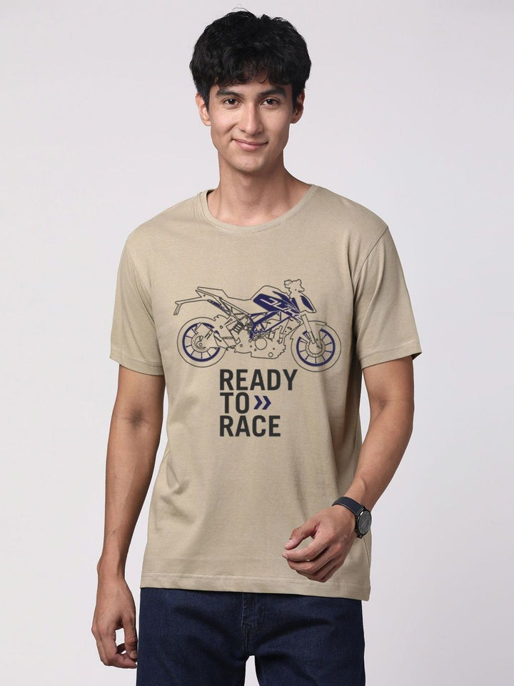 ADRO Men Graphic Printed Round Neck Cotton T-shirt