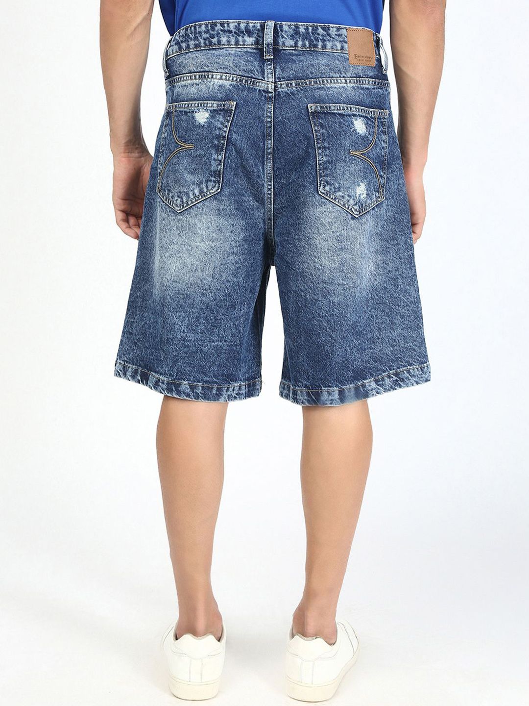 Bene Kleed Men Baggy Fit Denim Shorts