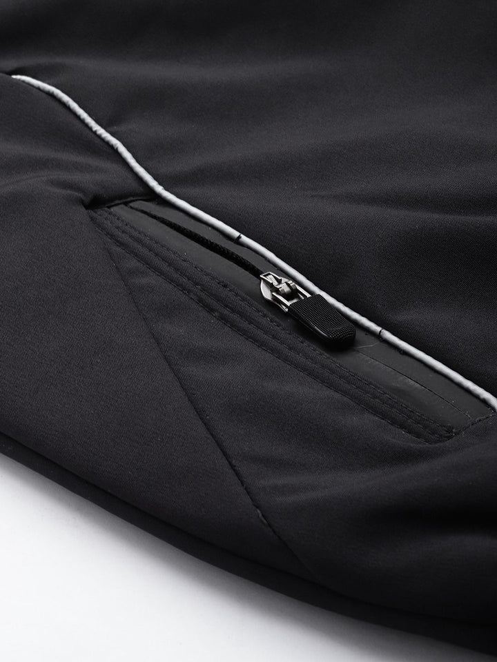 The Indian Garage Co Men Zip-Front Bomber Jacket with Zipper Pockets