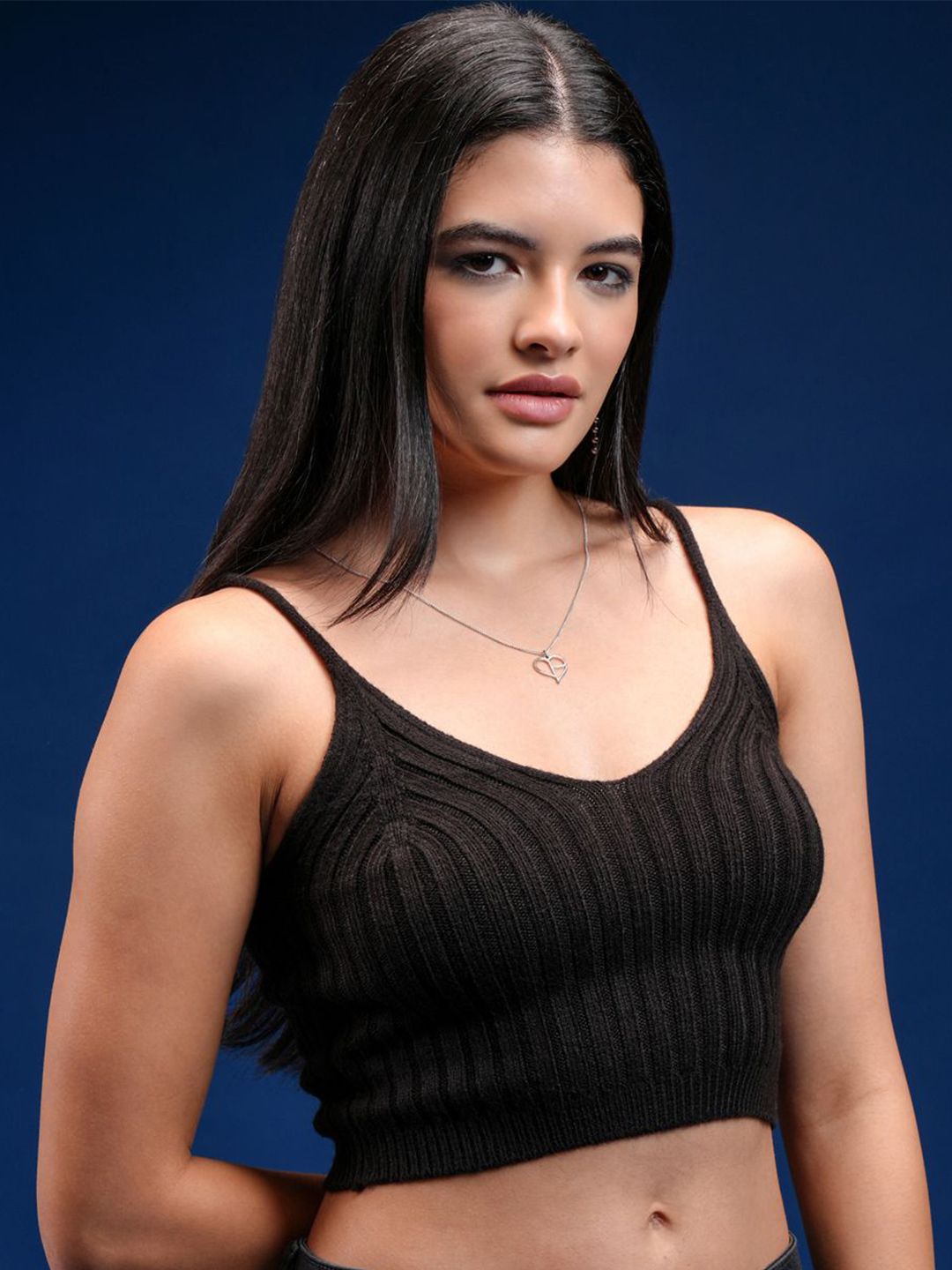 Tokyo Talkies Women Ribbed Tank Top