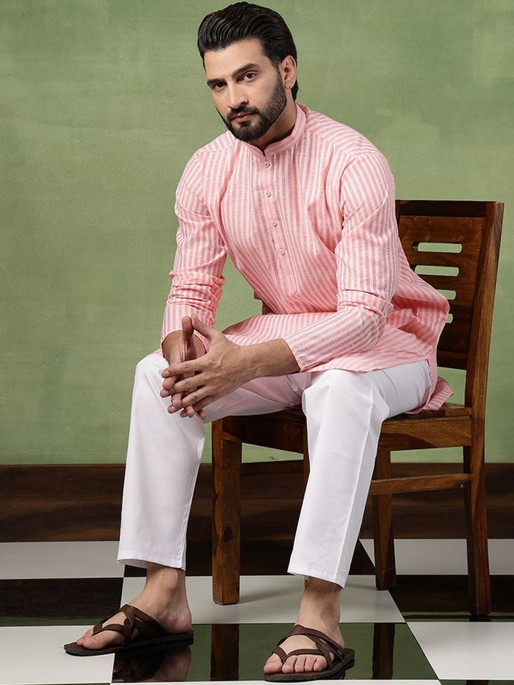 SOJANYA Men Striped Kurta
