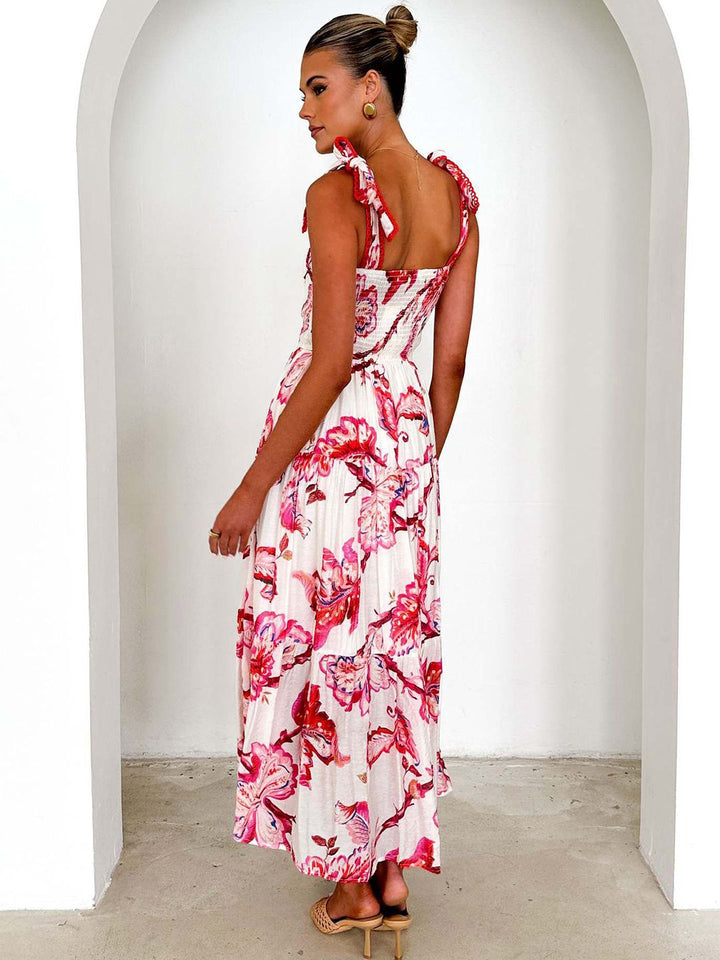 all about you Floral Printed Fit and Flare Maxi Dress