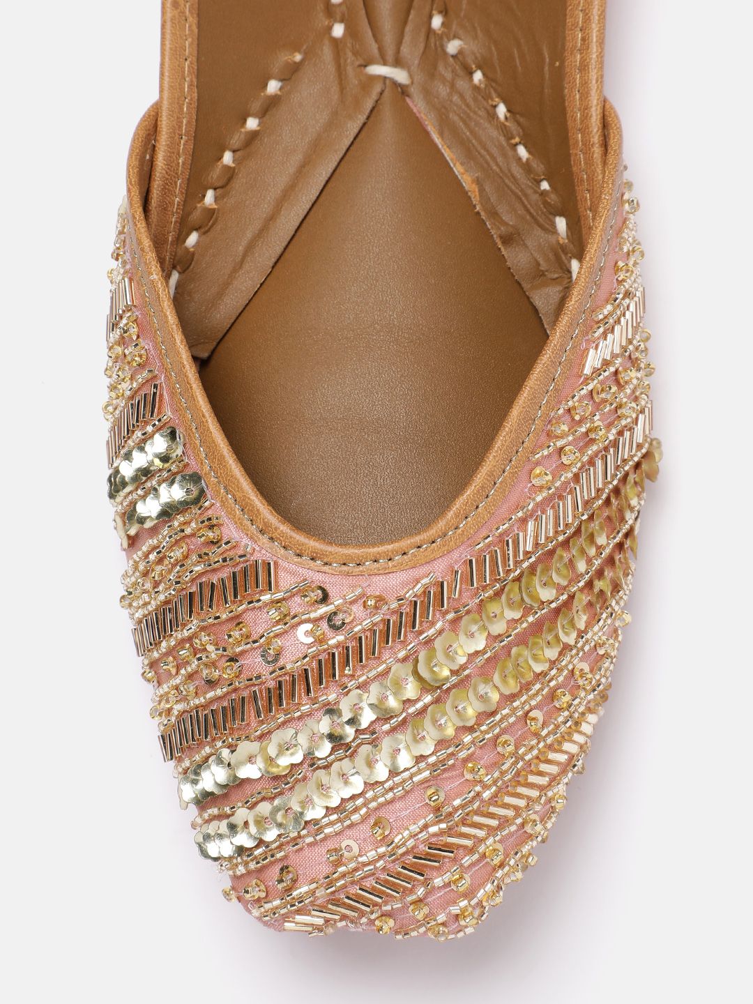 House of Pataudi Sequin Embellished Mojaris