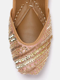 House of Pataudi Sequin Embellished Mojaris