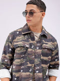 The Indian Garage Co Men Cutaway Collar Abstract Printed Casual Shirt