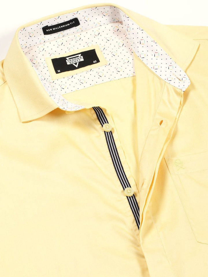 Thomas Scott Men New Millennium Fit Premium Cutaway Collar Cotton Formal Shirt