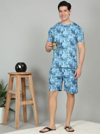 Sweet Dreams Printed Round Neck T-Shirt & Shorts