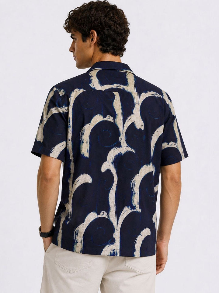 Baju Kasual Bercetak Santai ADRO Lelaki