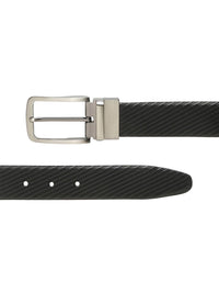 Teakwood Leathers Men Textured Leather Reversible Formal Belt