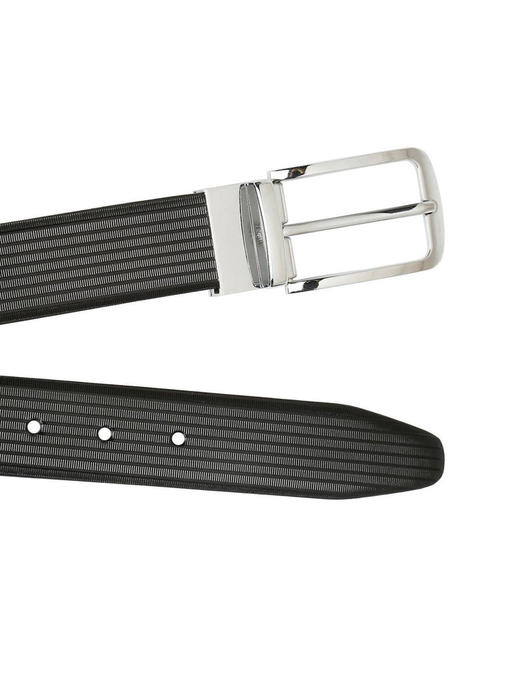Teakwood Men Leathers Textured Tang Formal Belt