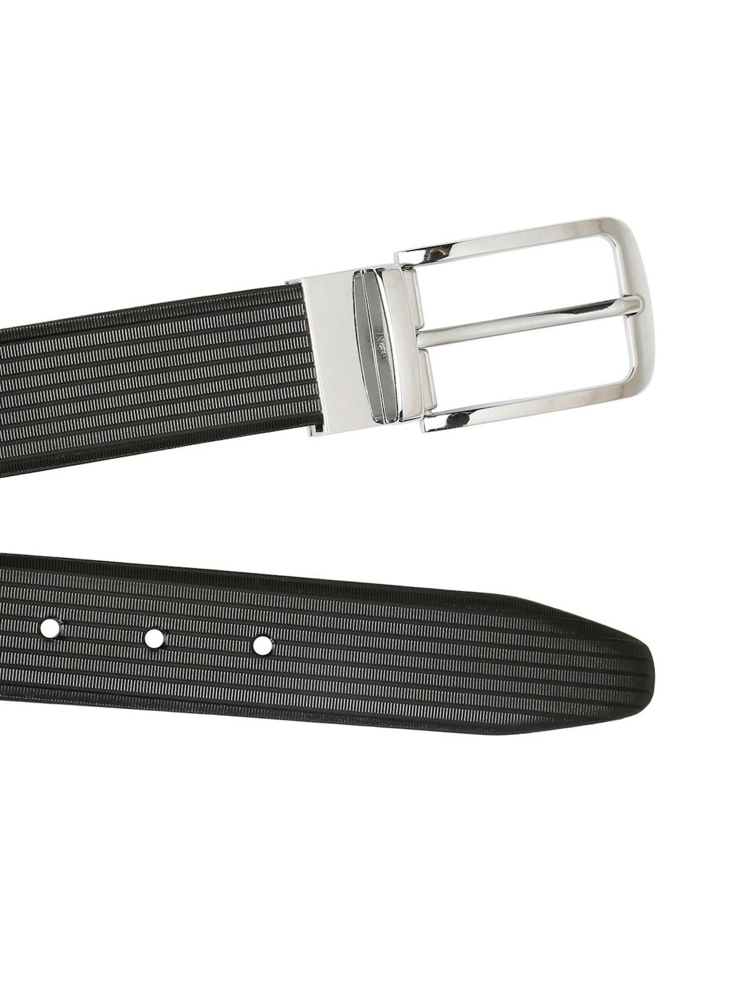 Teakwood Men Leathers Textured Tang Formal Belt