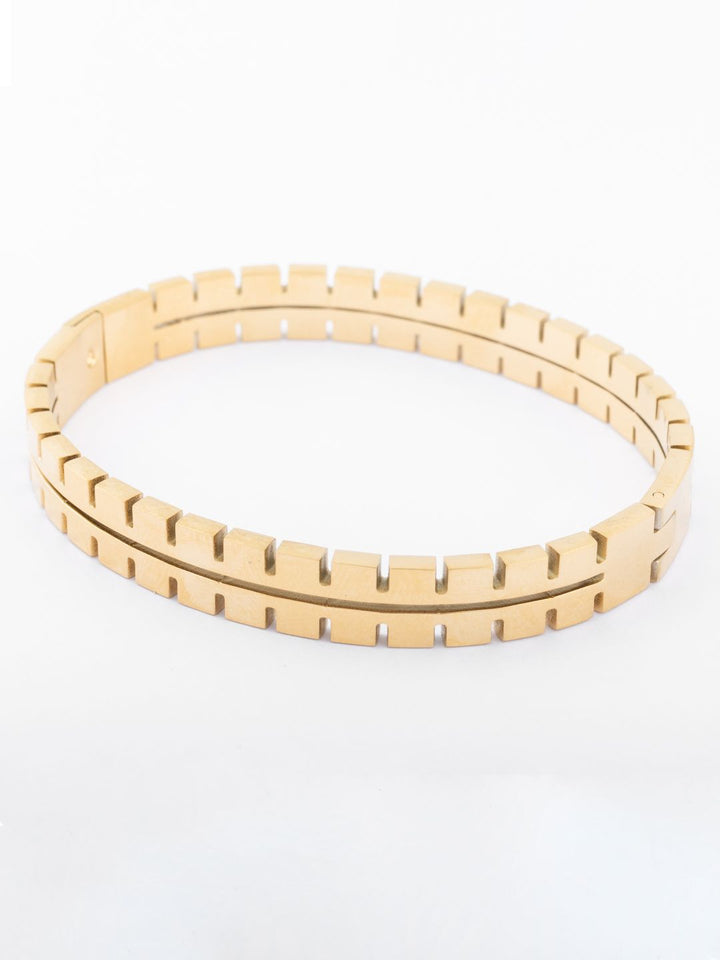 VOGUE PANASH Wanita Brass Gold-plated Bangle-Style Bracelet